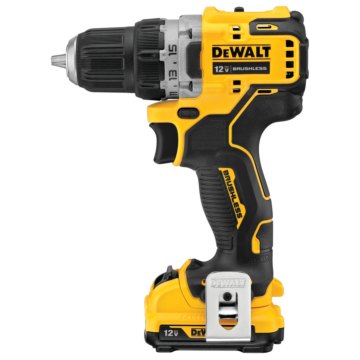 DEWALT 12V MAX* XTREME Cordless Brushless 3/8 in Drill Driver Kit (2) Lithium Ion Batteries with Charger