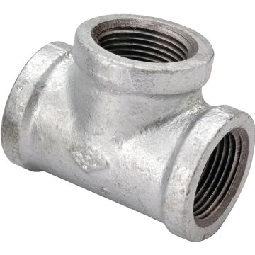 ProSource PPG130R-40X20 Pipe Tee, 1-1/2 x 1-1/2 x 3/4 in, FIPT, Malleable Steel, SCH 40 Schedule