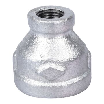 ProSource 24-3/4X1/4G Reducing Pipe Coupling, 3/4 x 1/4 in, Threaded, Malleable Steel, SCH 40 Schedule