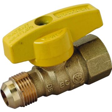 BrassCraft Brass Gas Ball Valve - 1/2 in. Flared x FIP
