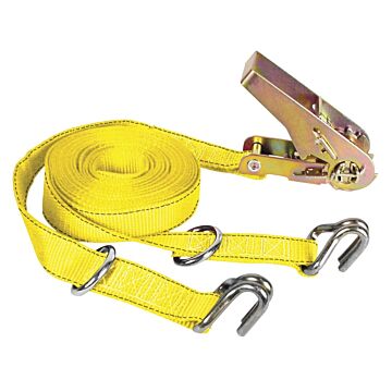 KEEPER 05516 Tie-Down, 1 in W, 16 ft L, 1000 lb, J-Hook End Fitting
