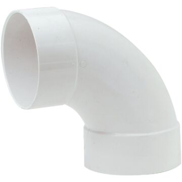 IPEX Canplas 4 In. SDR 35 90 Deg. PVC Sewer and Drain Sanitary Elbow (1/4 Bend)