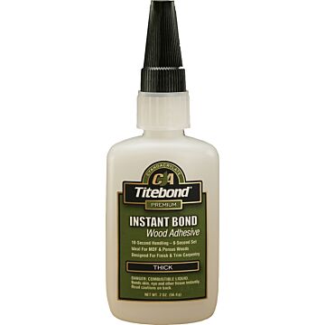 Titebond 6221 Glue, Clear, 2 oz, Bottle, Acute, Irritant Odor/Scent
