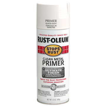 Stops Rust® Spray Paint and Rust Prevention - Clean Metal Primer Spray - 12 oz. Spray - Clean Metal Primer