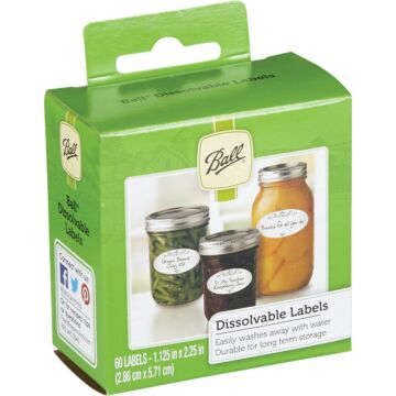 Ball Dissolvable Jar Label (60-Pack)