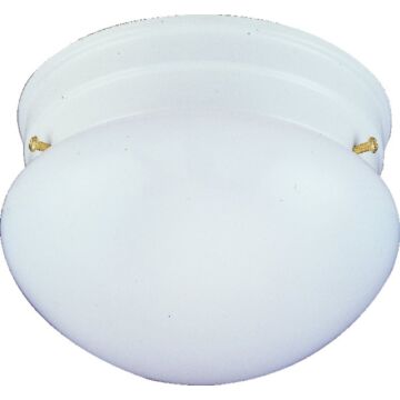 Boston Harbor F13WH01-68543L Single Light Round Ceiling Fixture, 120 V, 60 W, 1-Lamp, A19 or CFL Lamp, White Fixture