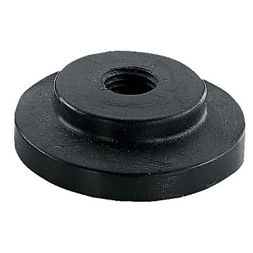 Norwesco 1" Flange Plug with 1/4" Female NPT Port, Poly