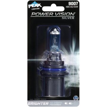PEAK Power Vision Silver 9007 HB5 12.8V Halogen Automotive Bulb