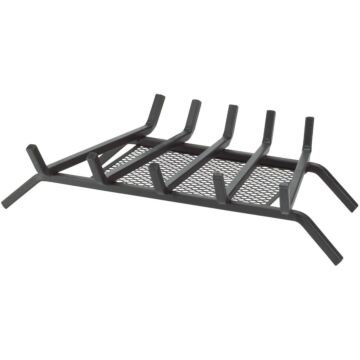 Home Impressions 24 In. Steel Fireplace Grate with Ember Screen