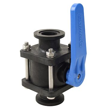 Norwesco 1" Flange x 1" Flange Ball Valve