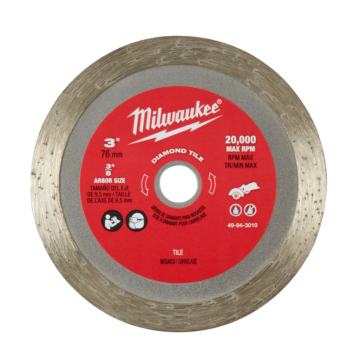 Milwaukee 3" Diamond Tile Blade
