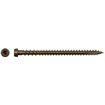 Deck-Drive™ DCU COMPOSITE Screw (Collated) — #10 x 2-3/4 in. Quik Guard® Brown 01 (1000-Qty)