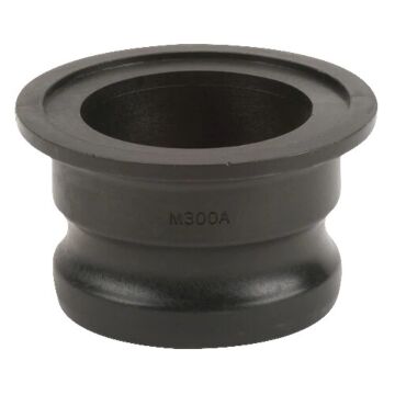 Norwesco 3" Flange x 3" Male Camlock, Poly Fitting