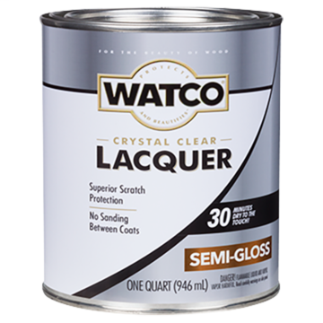 Watco WATCO® - Lacquer Clear Wood Finish - Quart - Semi-Gloss