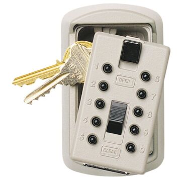 Kidde 001004 Key Safe, Combination Lock, Steel, Assorted, 2-1/4 in W x 1-3/4 in D x 3-3/4 in H Dimensions