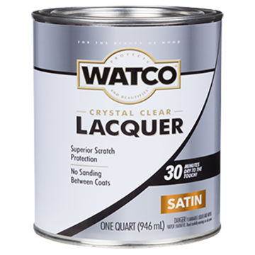 Watco WATCO® - Lacquer Clear Wood Finish - Quart - Satin