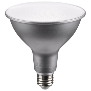 Satco 13.3 Watt PAR38 LED - Medium Base - Silver Finish - CCT Selectable - 120 Volt - 40 Degree Beam Angle