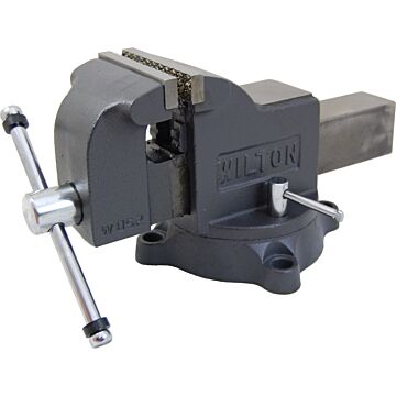 Wilton WS4, Shop Vise, 4" Jaw Width, 4" Jaw Opening, 2-3/4" Throat Depth