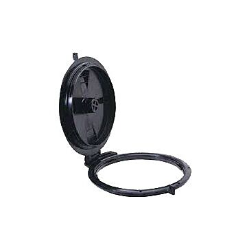 Norwesco 16 in 0 to 150 deg F Poly Hinged Ventless Lid with Ring