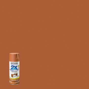 Rust-Oleum Painter's Touch 2X Ultra Cover 12 Oz. Satin Paint + Primer Spray Paint, Caramel
