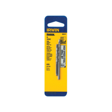 IRWIN Drill And Tap Set, 8 - 32 Nc Tap And No. 29 Drill Bit