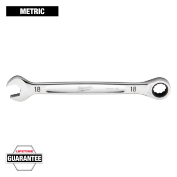 Milwaukee 18mm Metric Ratcheting Combination Wrench