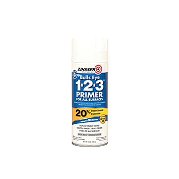Zinsser® - Bulls Eye 1-2-3® Spray - 13 oz. Spray - Primer-White
