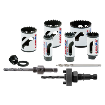 Lenox LENOX 30808-600P Bi-Metal Speed Slot Hole Saw With T3 Technology, Plumber'S Kit, 10 Piece