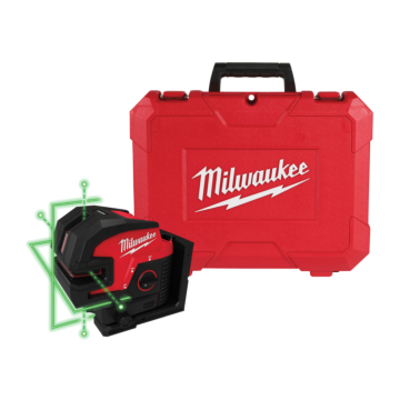 Milwaukee M12™ Green Laser – Cross Line & 4-Points