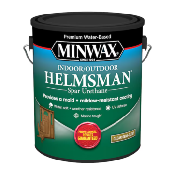 Minwax Water-Based Interior/Exterior Spar Urethane (Semi-Gloss - Clear) 1 gal