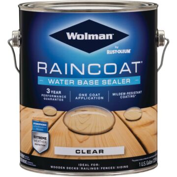 Wolman RainCoat Water-Based Repellent, Clear, 1 Gal.