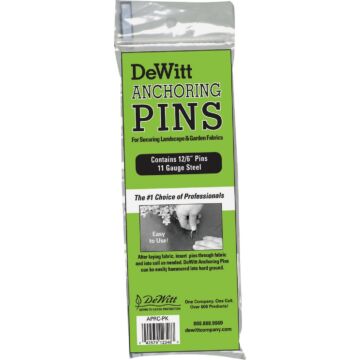 DeWitt 6 In. x 1 In. 11 Ga. Landscape Anchor Pins (12-Pack)