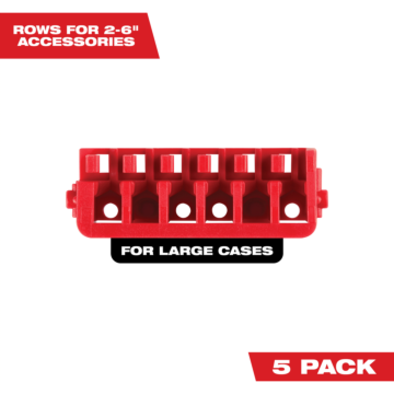 Milwaukee Large Case Rows for Impact Driver Accessories (5 PK)