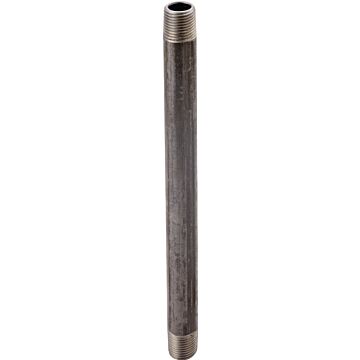 ProSource 3/8X51/2 Pipe Nipple, 3/8 in, Male, Steel, SCH 40 Schedule, 5-1/2 in L
