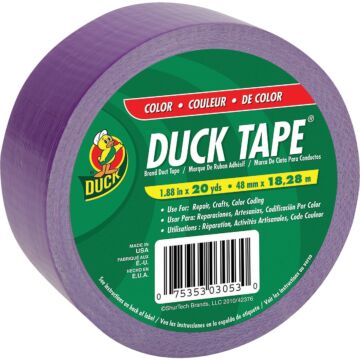 Duck Tape 1.88 in. x 20 yd 9 mil Colored Duct Tape - Purple