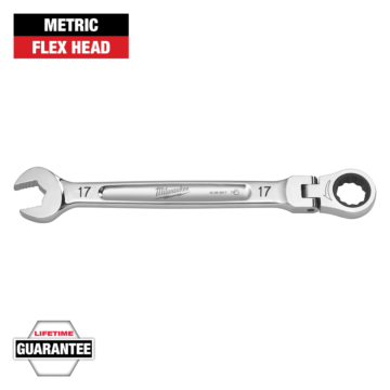 Milwaukee 17mm Flex Head Ratcheting Combination Wrench