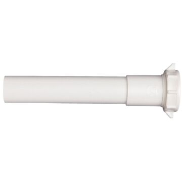 Do it Best 1-1/4 In. x 6 In. White Plastic Extension Tube