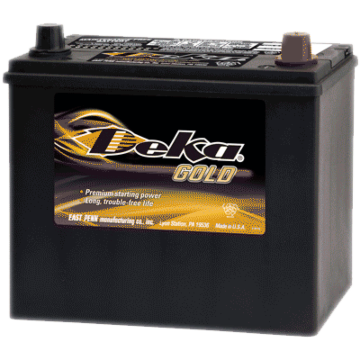 Deka 12 V Tapered Post 500 Flooded Automotive Battery