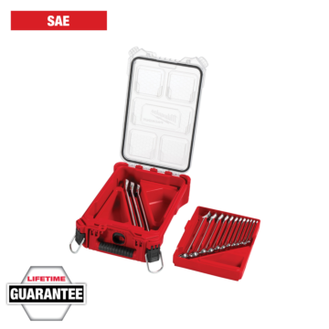 Milwaukee 15pc SAE Combination Wrench Set with PACKOUT™ Compact Organizer
