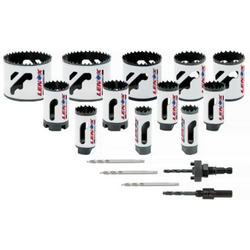 Lenox LENOX Hole Saw Kit, Bi-Metal, Speed Slot, 17-Piece