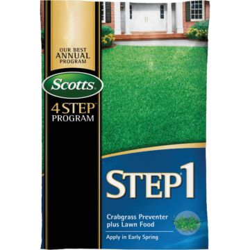 Scotts 4 Step Program Step 1 13.46 Lb. 5000 Sq. Ft. Crabgrass Preventer Plus Lawn Food