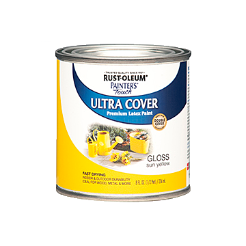 Painter's® Touch Ultra Cover - Ultra Cover Multi-Purpose Gloss Brush-On Paint - Half Pint - Sun Yellow