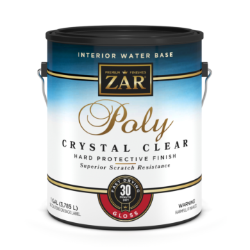 GLOSS - ZAR INT WATERBASE POLY CRYSTAL CLEAR