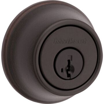 Kwikset 660 Single Cylinder Deadbolt with SmartKey, Venetian Bronze