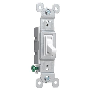 Pass & Seymour TradeMaster Grounding Toggle Switch, White 660WG