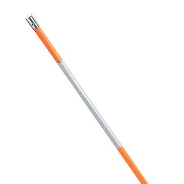 HY-KO White Fiberglass Orange/White Driveway Marker