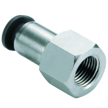 Compact Hex Straight Tube - 1/8 in. x 1/4 in. FNPT