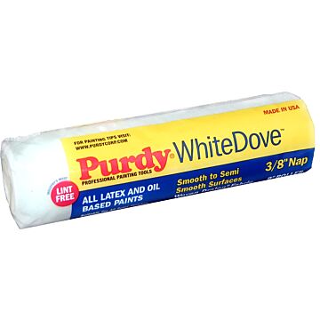 Purdy White Dove Woven Fabric Roller Cover - 9 in. x 3/8 in. Nap