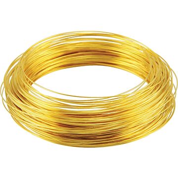 HILLMAN 50150 Utility Wire, 25 ft L, 16 Gauge, Brass