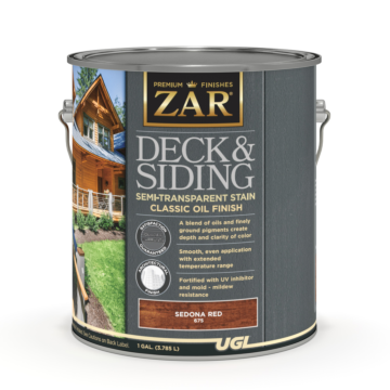 ZAR Deck and Siding Semi-Transparent Stain (Sedona Red) 1 gal